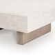 Laina Coffee Table | 42" Square Top | Wide Panel Legs | Grayish Brown