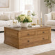 Dory Coffee Table | 42" Rectangular Lift Top | 1 Drawer | Light Brown