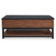 Kely Coffee Table | 48" Rectangular Lift Top | Lower Shelf | Brown