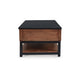 Kely Coffee Table | 48" Rectangular Lift Top | Lower Shelf | Brown