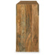 Soi Sofa Console Table | 52" Arch Design | 4 Shelves | Natural Brown