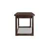 Kemu Home Office Desk | 56" Rectangular Top | 2 Drawers | Dark Brown