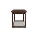 Kemu Home Office Desk | 56" Rectangular Top | 2 Drawers | Dark Brown