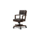 Kemu Home Office Chair | Adjustable Height | Dark Brown Faux Leather