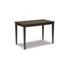 Pim Dining Table | 45" Rectangular Top | Dark Brown Tapered Legs