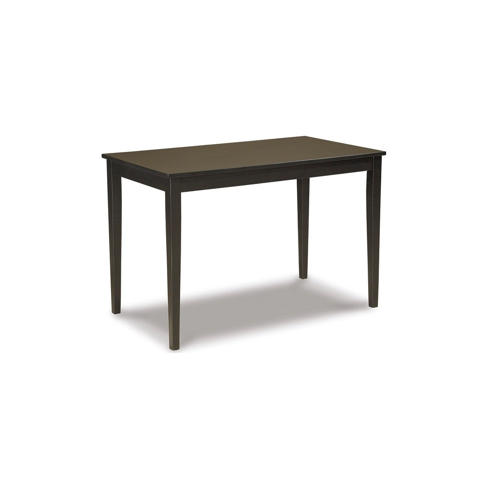 Pim Dining Table | 45" Rectangular Top | Dark Brown Tapered Legs