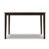Pim Dining Table | 45" Rectangular Top | Dark Brown Tapered Legs