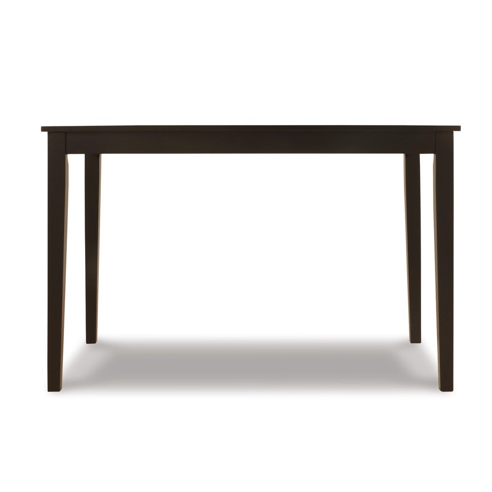Pim Dining Table | 45" Rectangular Top | Dark Brown Tapered Legs
