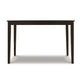 Pim Dining Table | 45" Rectangular Top | Dark Brown Tapered Legs