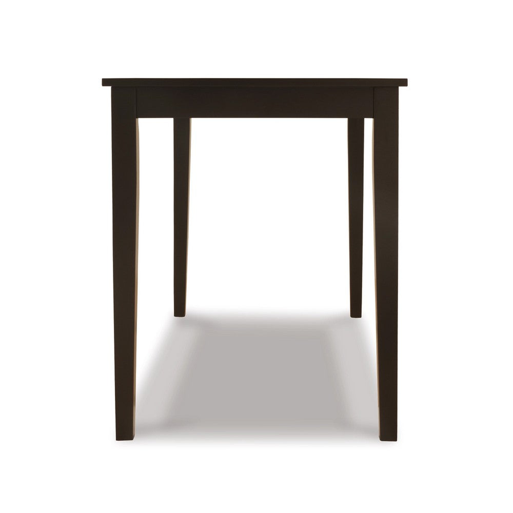 Pim Dining Table | 45" Rectangular Top | Dark Brown Tapered Legs