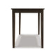 Pim Dining Table | 45" Rectangular Top | Dark Brown Tapered Legs