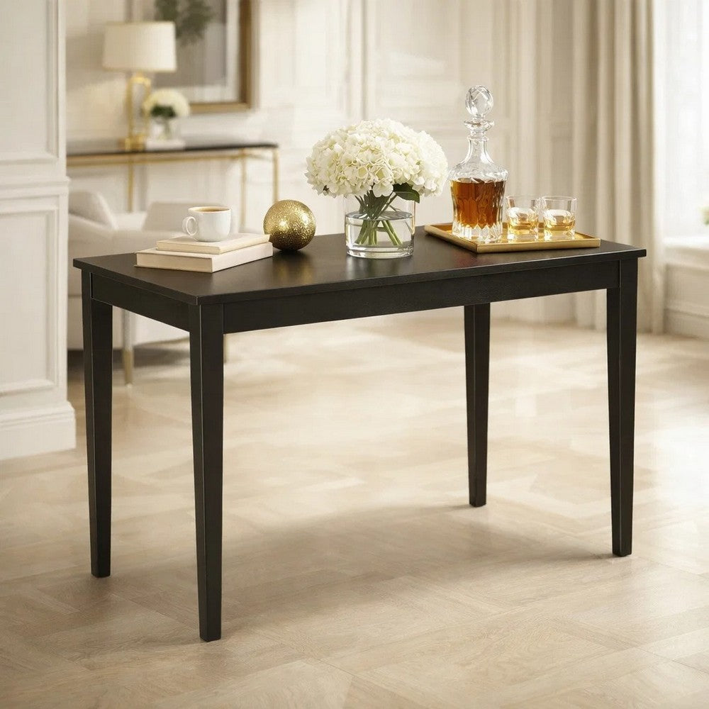 Pim Dining Table | 45" Rectangular Top | Dark Brown Tapered Legs