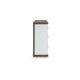 Keny Wide Dresser | 6 Drawers | Champagne Handles | White & Brown Wood