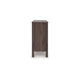 Pemy Wide Dresser | 6 Drawers | Black Handles | Brown Wood Vertical Reeds