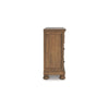 Fedz Wide Dresser | 7 Storage Drawers w Pewter Knobs | Chestnut Brown