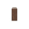 Fery Wide Dresser | 6 Drawers | Black Handles | Modern Sleek Walnut Brown