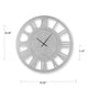 Wall Clock | Beaded Crystals | Mirror Cut Glass Roman Numerals | 39"