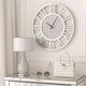 Wall Clock | Beaded Crystals | Mirror Cut Glass Roman Numerals | 39"