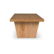 Kris Coffee Table | 55" Rectangular | Tapered Legs | Light Brown