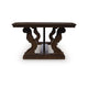 May 56" Rectangular Coffee Table | Elegant Scrolled Base | Brown