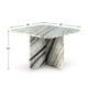Eton Accent Coffee Table | 26" Square | Panel Legs | Artisan White Marble