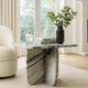 Eton Accent Coffee Table | 18" Square | Panel Legs | Artisan White Marble