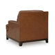 Sany Accent Armchair | Plush & Classic Amber Brown Leather Cushions