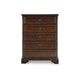 Trix Tall Dresser Chest | 5 Drawer Dark Bronze Knobs | Classic Cherry Brown