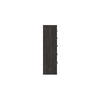 Hez Modern Tall Dresser Chest | 5 Drawers | Charcoal Gray Wood Finish