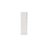 Zura Tall Dresser Chest | 5 Drawers w Modern Chrome Handles | Matte White