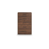 Fery Tall Dresser Chest | 5 Drawers w Black Metal Handles | Walnut Brown
