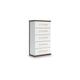 Keny Tall Dresser Chest | 5 Drawers w Gold Metal Handles | Brown & White