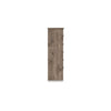 Cota Tall Dresser Chest | 5 Drawers w Dark Bronze Handles | Deep Brown