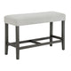 Jeny Counter Height Dining Bench | Padded Seat | 40" Light Gray
