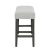 Jeny Counter Height Dining Bench | Padded Seat | 40" Light Gray