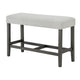 Jeny Counter Height Dining Bench | Padded Seat | 40" Light Gray