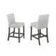 Jeny Counter Height Dining Chair Set of 2 | Padded Seat | Light Gray