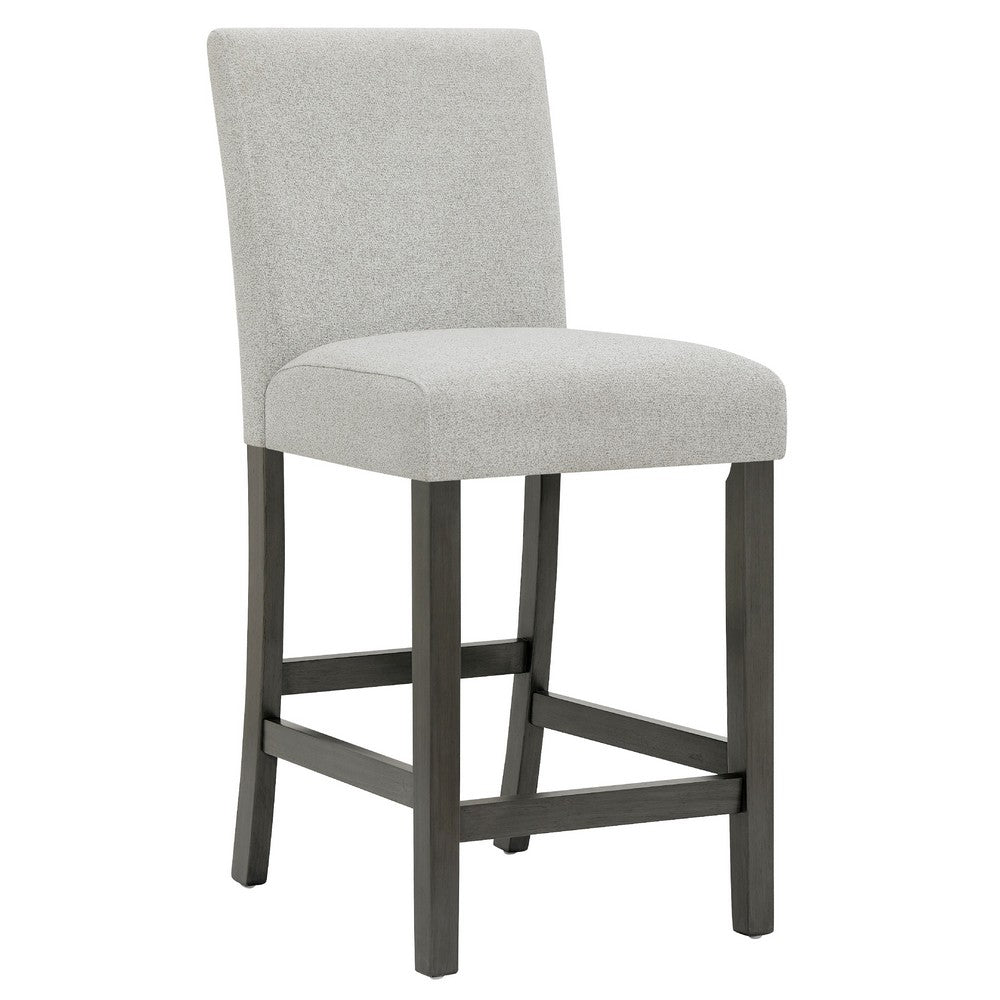 Jeny Counter Height Dining Chair Set of 2 | Padded Seat | Light Gray