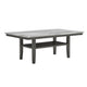 Jeny 5pc Counter Height Dining Set | Gray Seats | 60" Faux Marble Top