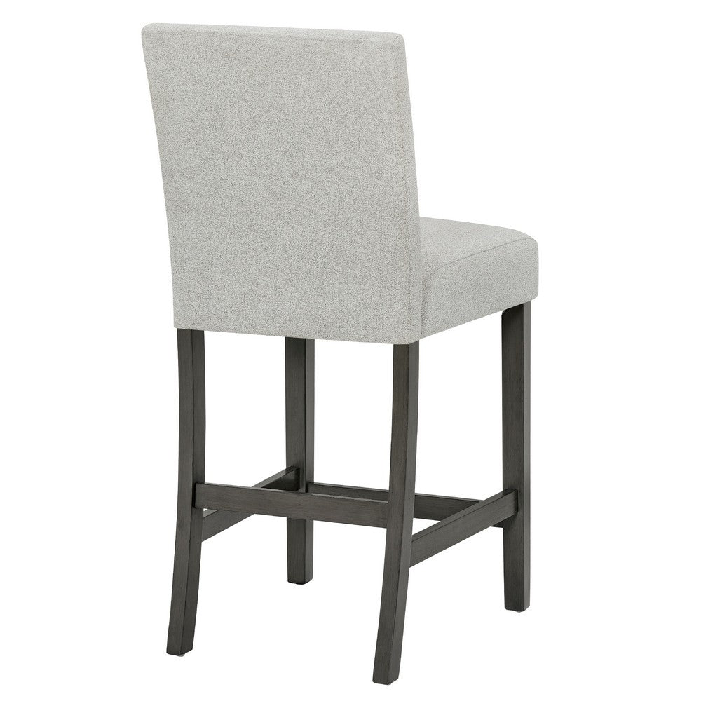 Jeny 5pc Counter Height Dining Set | Gray Seats | 60" Faux Marble Top