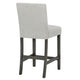 Jeny 5pc Counter Height Dining Set | Gray Seats | 60" Faux Marble Top