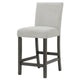 Jeny 5pc Counter Height Dining Set | Gray Seats | 60" Faux Marble Top
