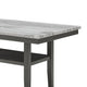 Jeny Counter Height Dining Table | 60" Faux Marble Top | Dark Gray