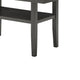 Jeny Counter Height Dining Table | 60" Faux Marble Top | Dark Gray