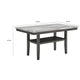 Jeny Counter Height Dining Table | 60" Faux Marble Top | Dark Gray