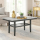 Jeny Counter Height Dining Table | 60" Faux Marble Top | Dark Gray
