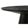 Kiy Counter Height Dining Table | 47" Top | Ebony Black Pedestal Base