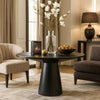 Kiy Counter Height Dining Table | 47" Top | Ebony Black Pedestal Base