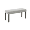 Jeny Dining Bench | Foam Padded Seat | 40" Wide Dark Gray Wood