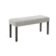 Jeny Dining Bench | Foam Padded Seat | 40" Wide Dark Gray Wood